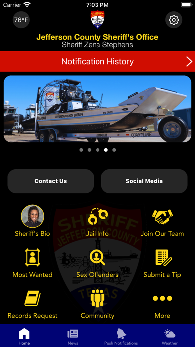 Jefferson County Sheriff TX Screenshot