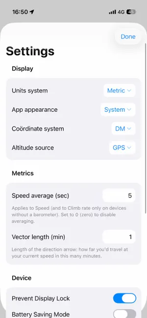GPS Metrics screenshot 4