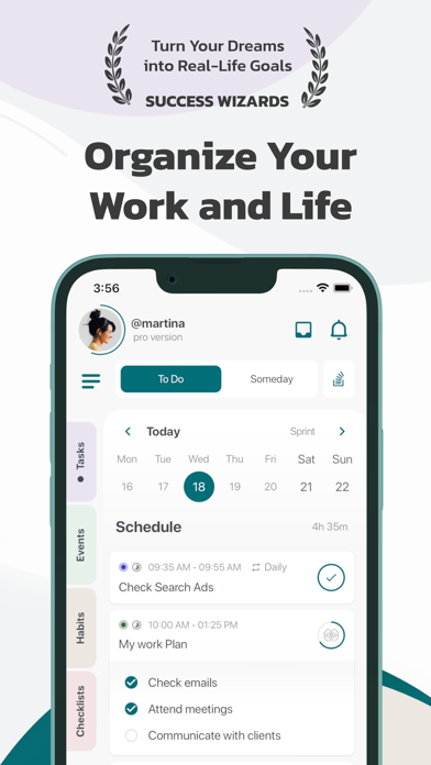 Octopus: Planner, Goal Tracker Screenshot