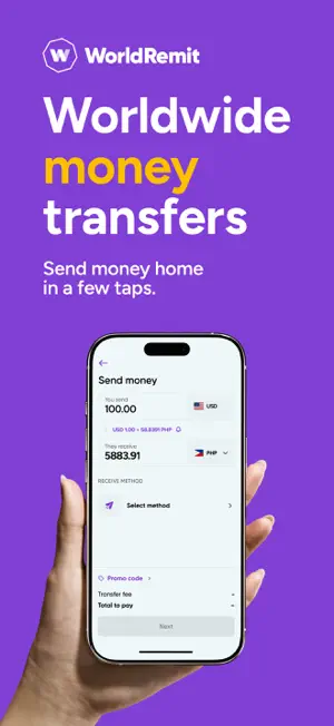 WorldRemit: Money Transfer App screenshot 1