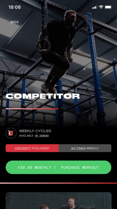 Team Training App Screenshot