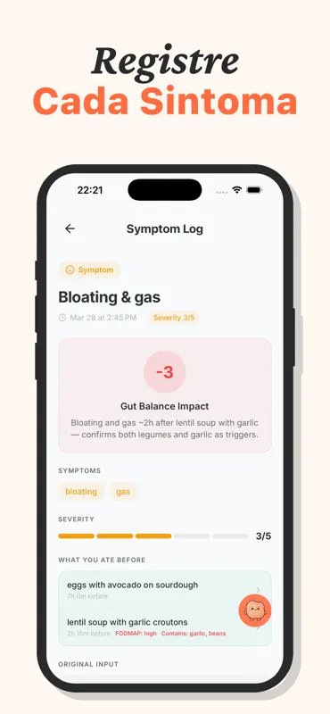 Diário Alimentar FODMAP screenshot 5 of 7