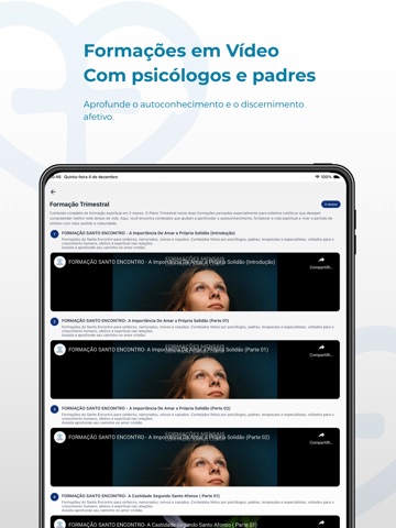 Santo encontro iPad screenshot 5