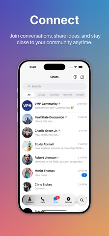 VMP Messenger : Best Chat App iPhone screenshot