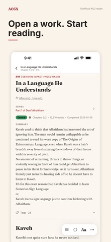 AO3X: AO3 Unofficial Reader Screenshot 2 of 10