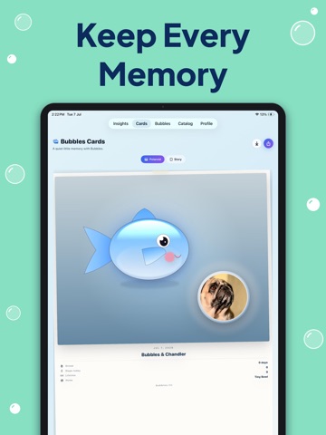 Bubbles: Step Tracker Pet Fish iPad screenshot