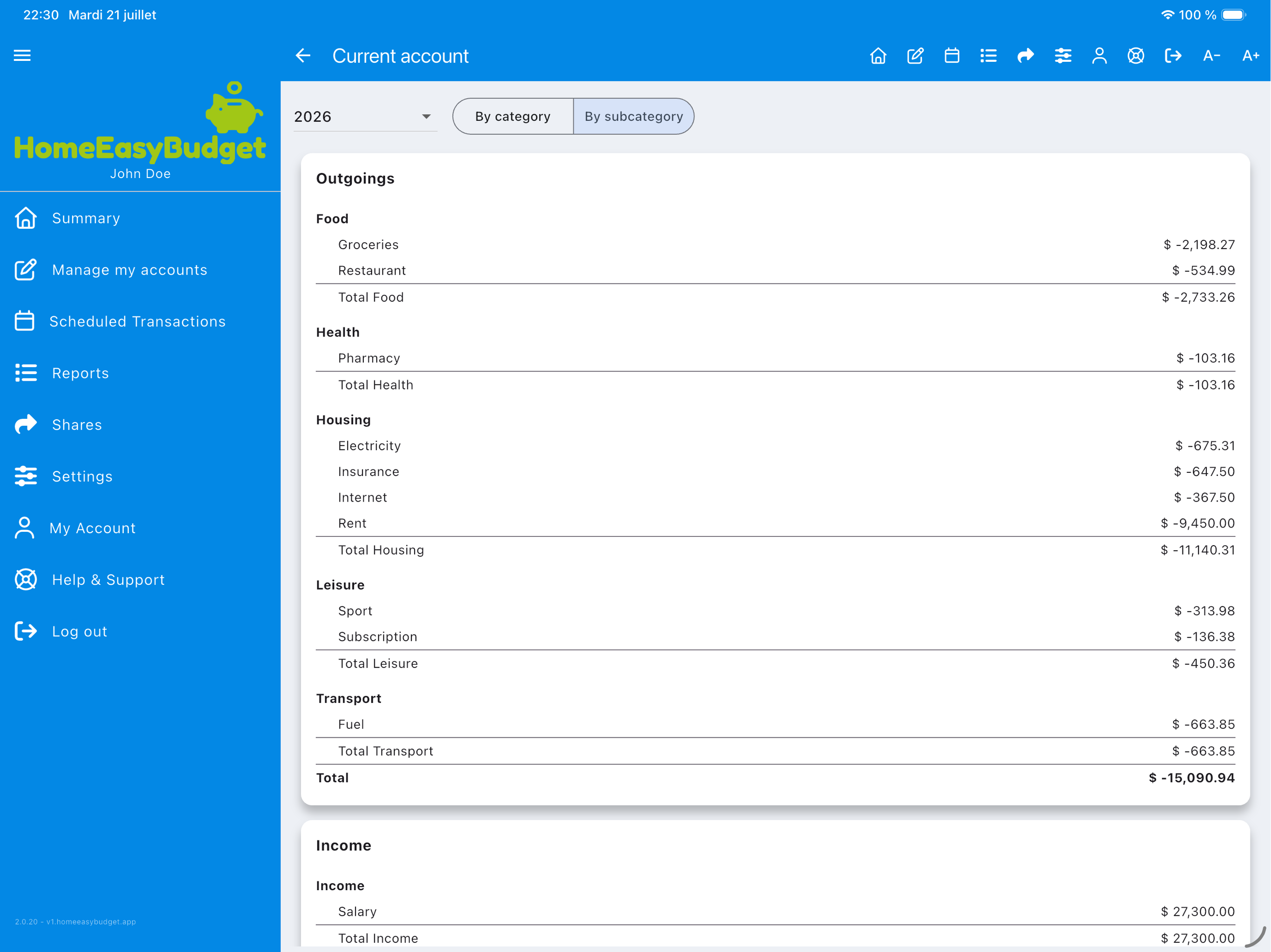 HomeEasyBudget screenshot 12
