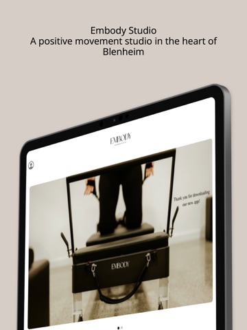 EMBODY STUDIO iPad screenshot