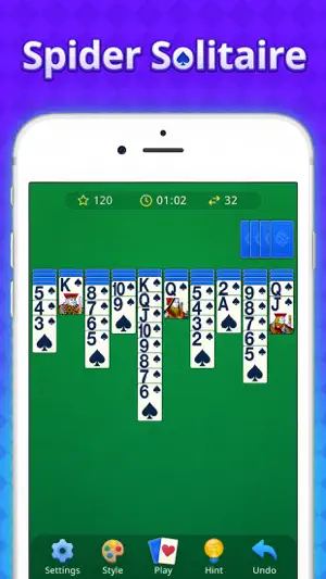 Classic Card: Spider Solitaire screenshot 1