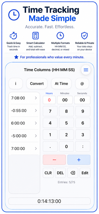 Time & Date Calculator ++ Screenshot 1 of 8