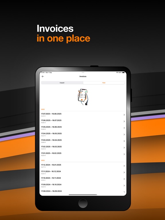 Môj Orange iPad screenshot 2 - Utilities app