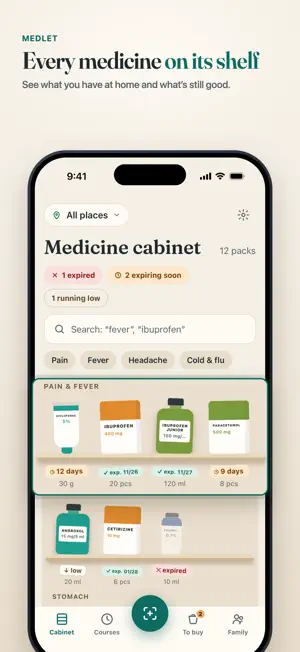 Medlet: Medicine Cabinet screenshot 1