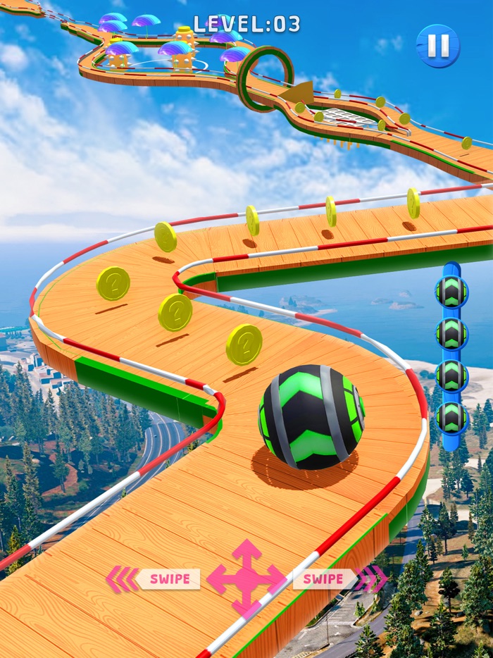 Rolling Sky Escape Going Ball