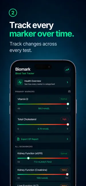 Biomark screenshot 2