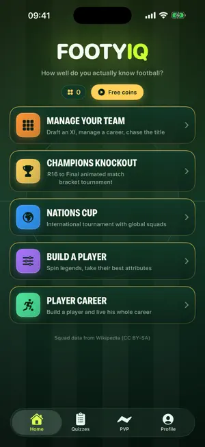 FootyIQ: Football Quiz App screenshot 1