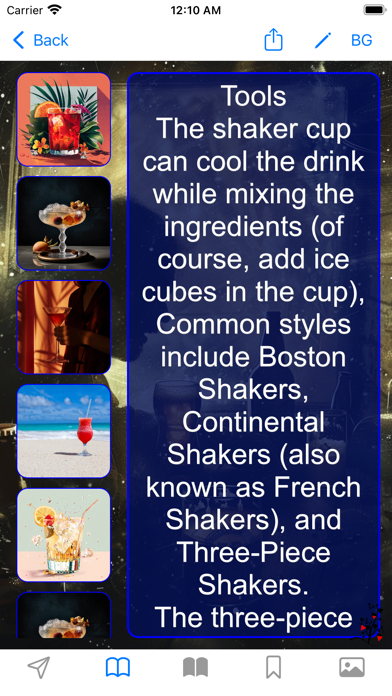 Wine, Beer, Cocktail Info Screenshot