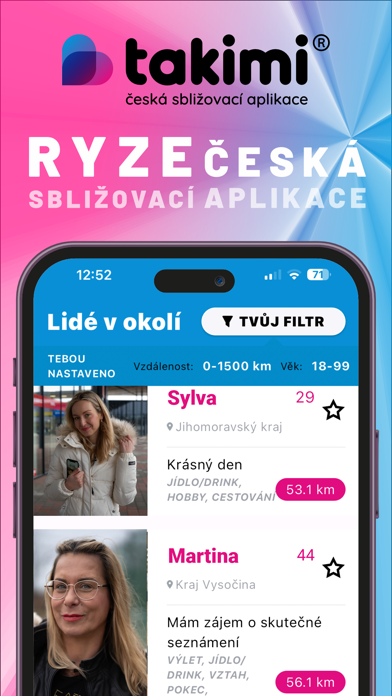 Screenshot #2 pour Takimi - Česká Sbližovací App