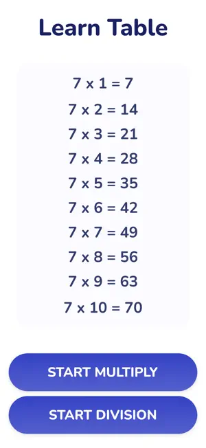 Times Tables: Multiplication screenshot 2