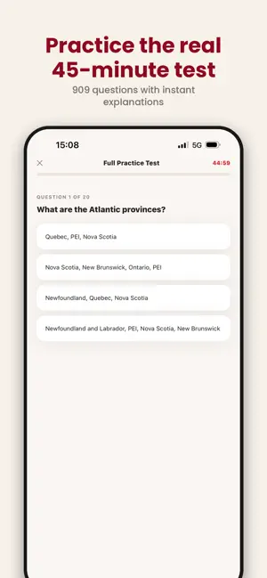Canada Ready: Citizenship Test screenshot 3