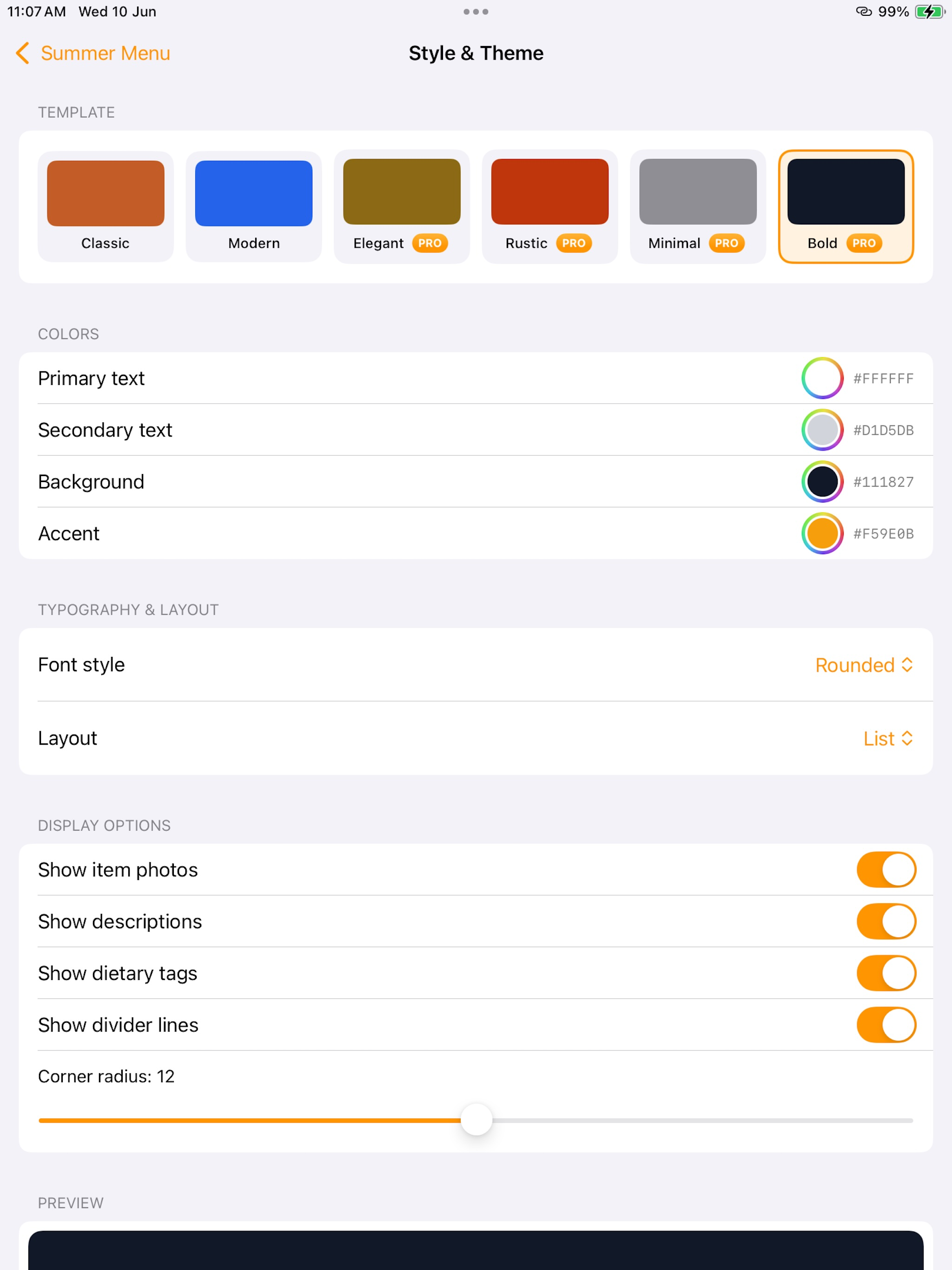 Offline Menu Maker screenshot 6