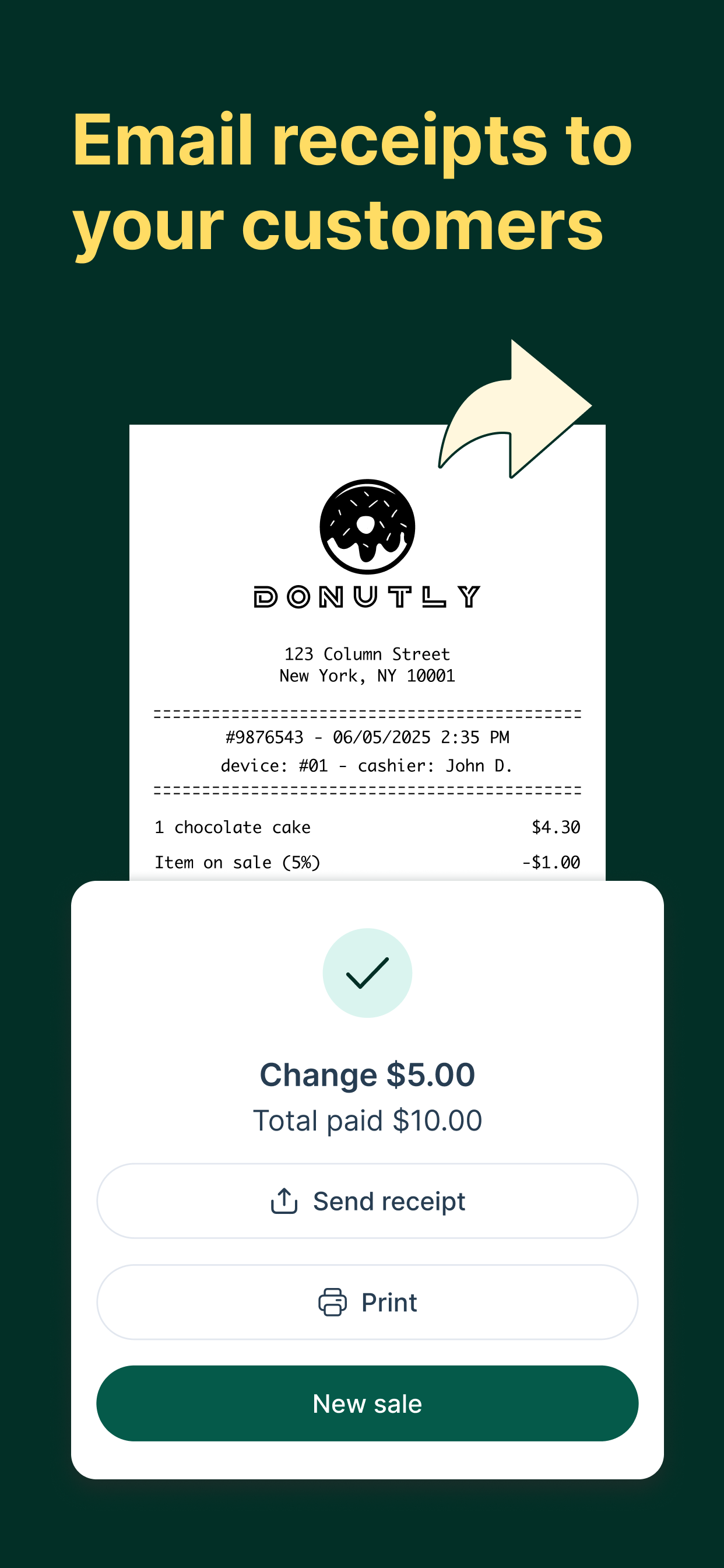 Tunder · Point of sale · POS