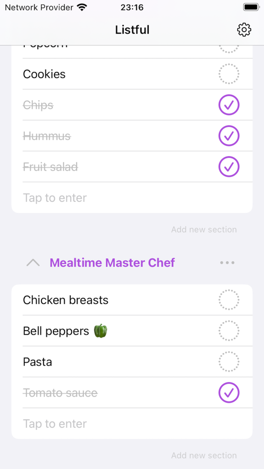 #3. Shopping list, Listful (iOS) 由: REMIGIJUS KLIMOVAS