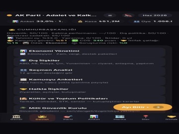 Seçim Simülasyonu:Parti Kur iPad screenshot 1