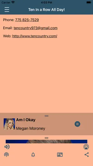 Ten Country 97.3 screenshot 3