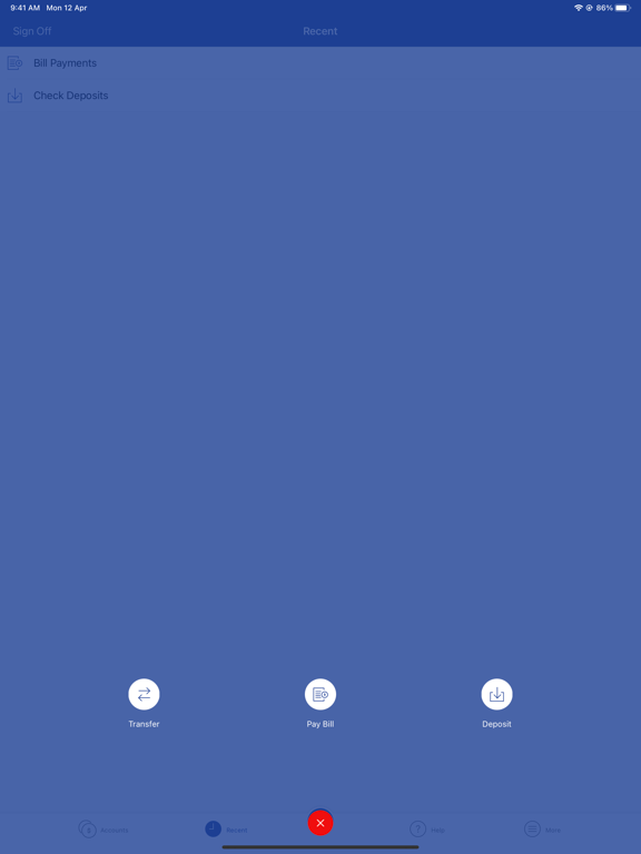 Parkway Bank Mobile iPad screenshot 4 - Finance app