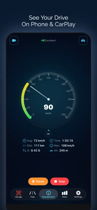 Speedometer: Driving Tracker screenshot 1
