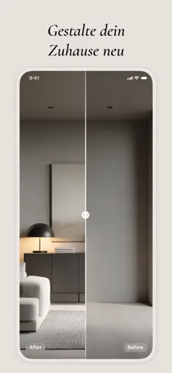 Screenshot von CozyAI - KI-Wohndesign auf dem iPhone 4
