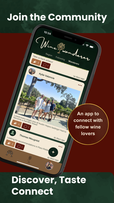 Wine Wanderer iPhone screenshot 1 - Social Networking app