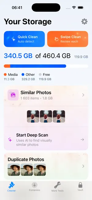 FreeUp Storage - Space Cleaner iPhone screenshot 1