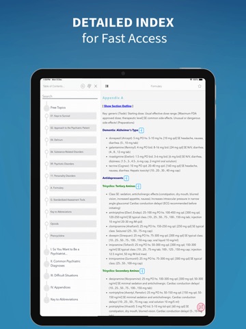 Washington Manual Psychiatry iPad screenshot