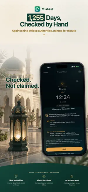 Mishkat: Prayer Times & Qibla screenshot 3