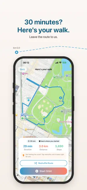 Orbit: Walking Route Planner screenshot 1