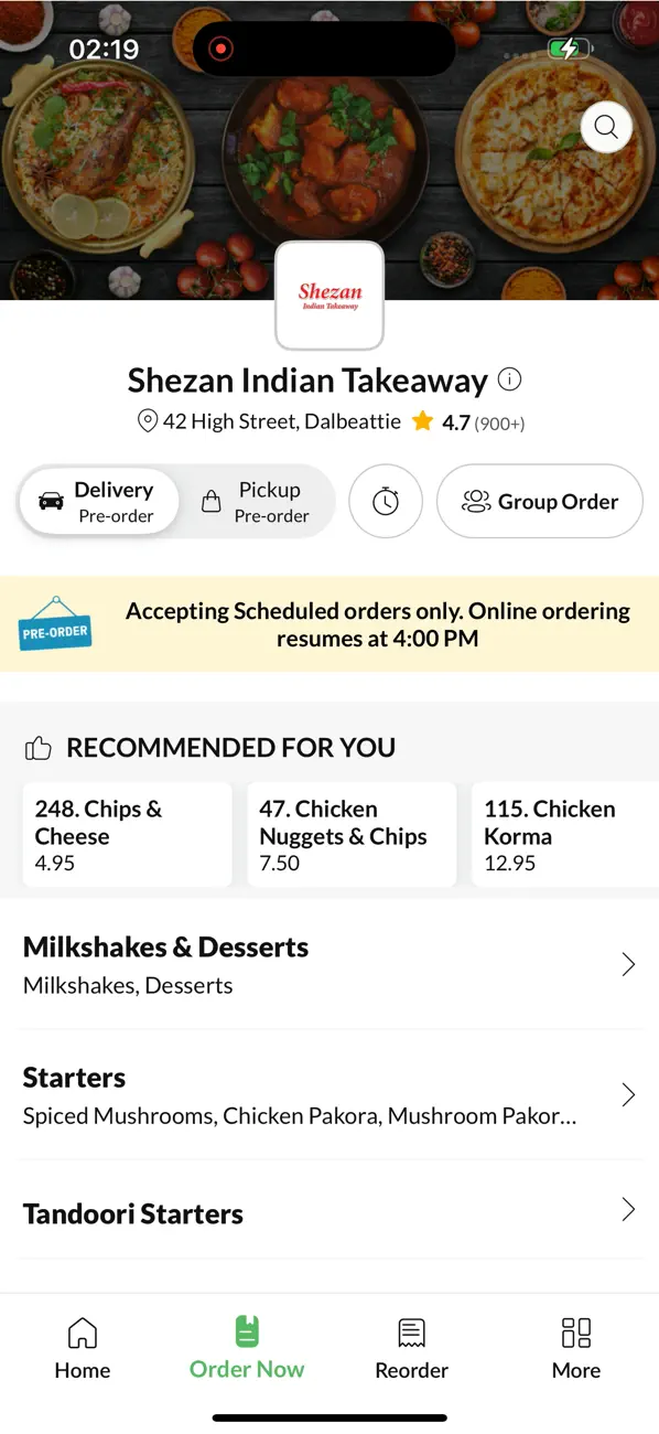 Screenshot #2 pour Shezan Indian Takeaway