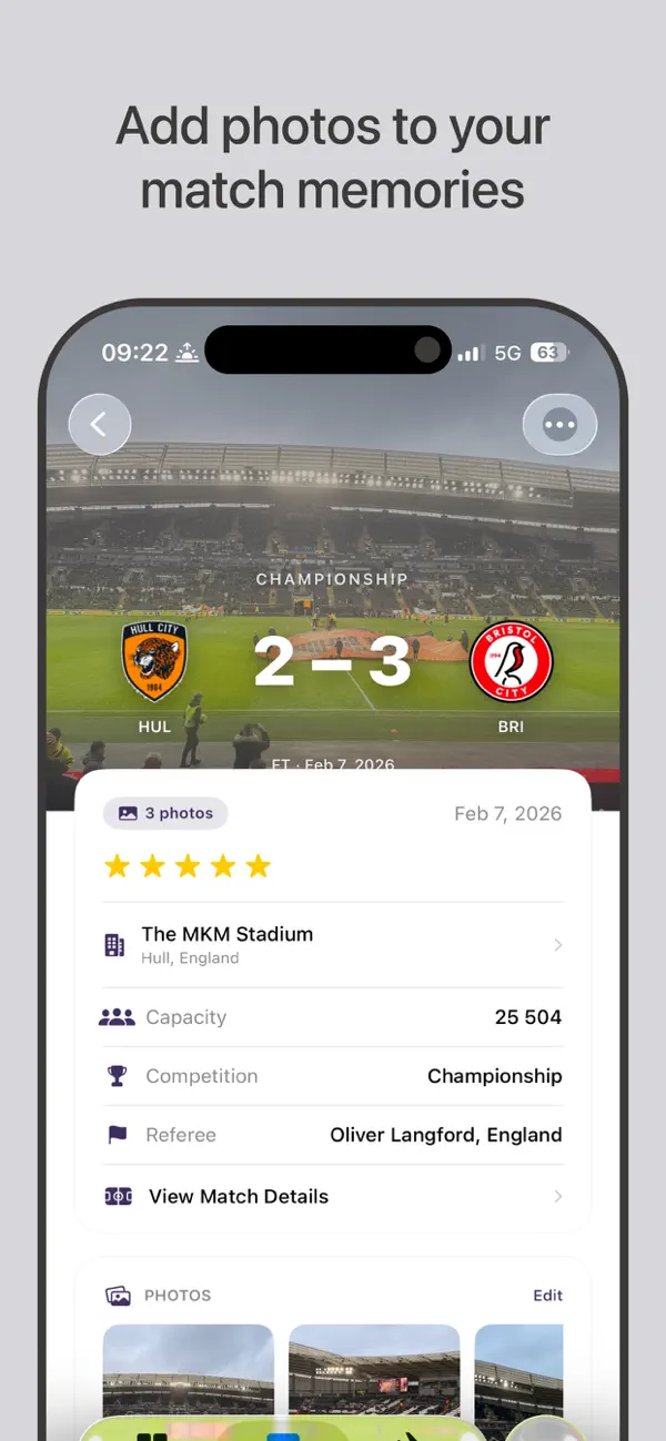 Screenshot #1 pour Ground Hopper Stadium Tracker