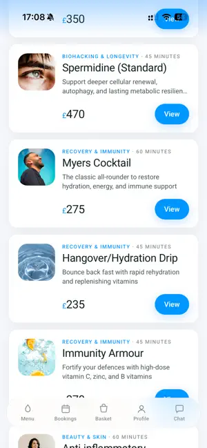 dripdash wellness screenshot 2