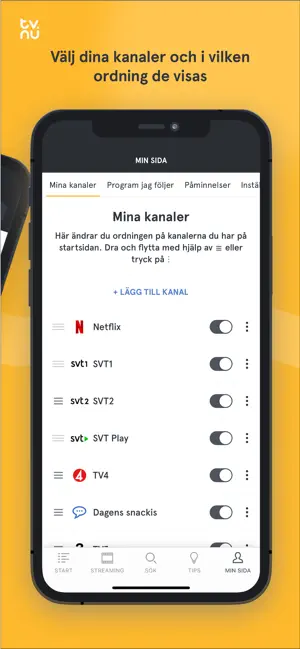 tv.nu: Streaming, TV & tablå iPhone screenshot 4