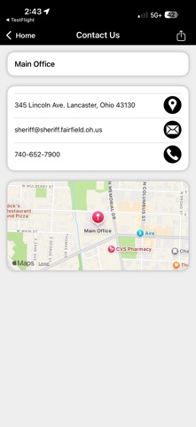 Fairfield County Sheriff Ohio Screenshot 2 of 3