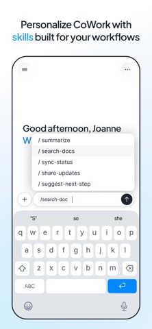 Snowflake CoWork iPhone screenshot
