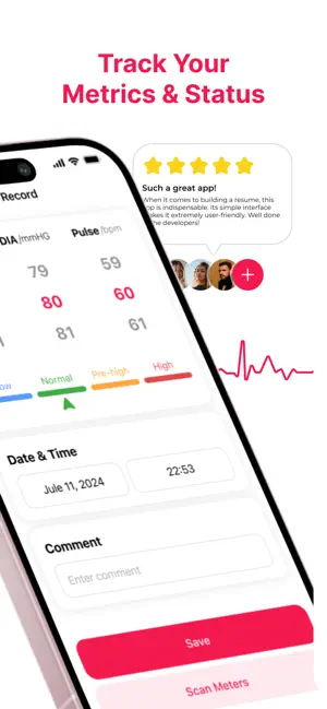 Blood Pressure Monitor: Health iPhone screenshot 4