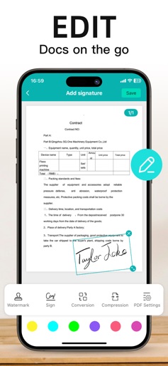 pdf scanner-cam scan app screenshot 4