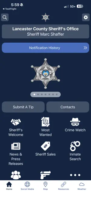 Lancaster County (PA) Sheriff screenshot 1