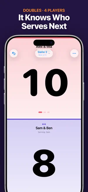 Table Tennis Scoreboard: Pongr screenshot 3