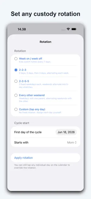 Custody Calendar: Co-Parenting screenshot 2