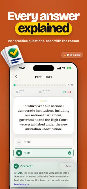 Australian Citizenship Test. screenshot 2