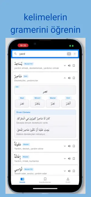 Kavaid Arapça Türkçe sözlük screenshot 2