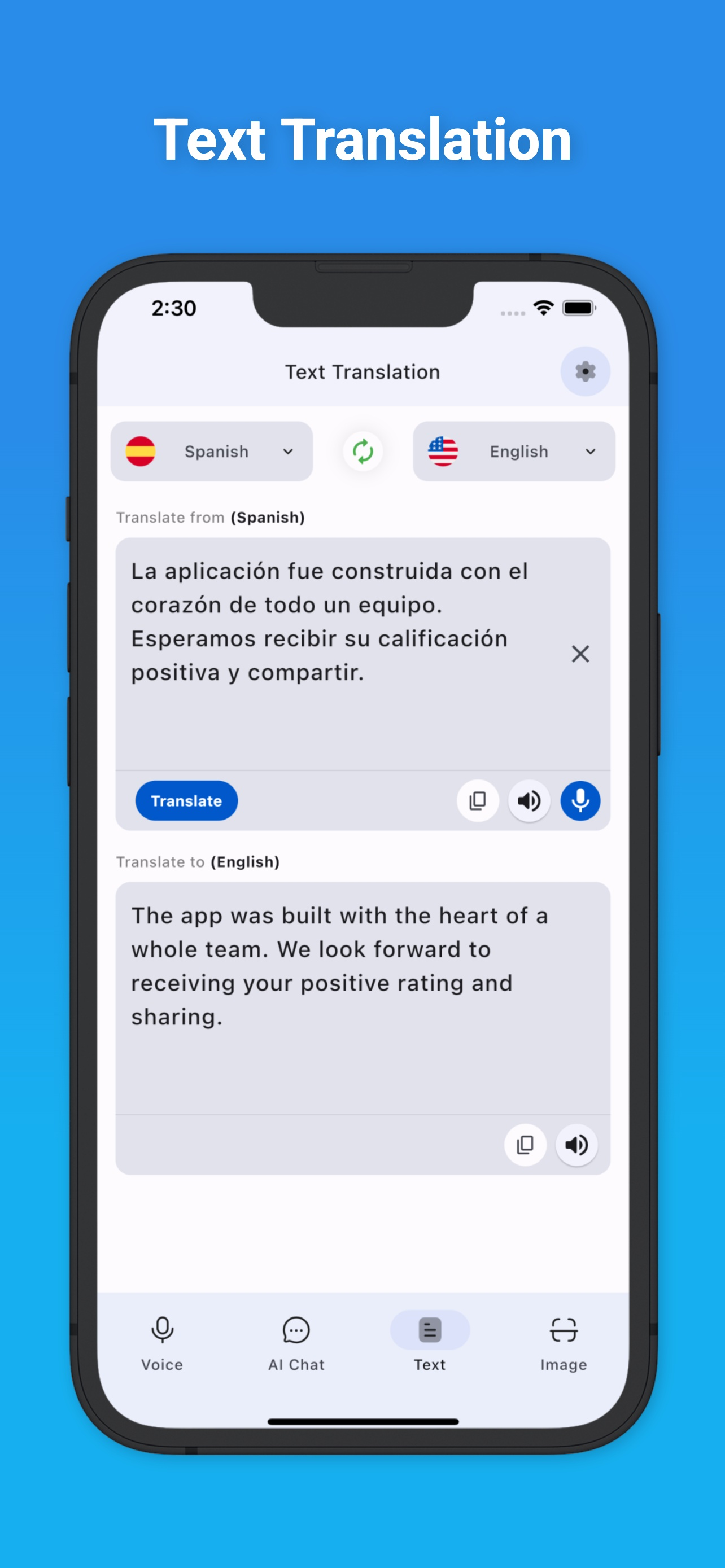 Voice Translator & AI Chat +
